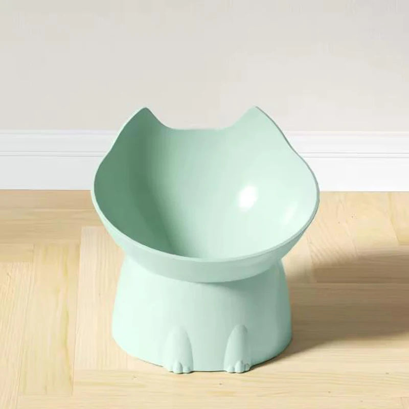 Bol Surélevé pour Chats – Design Haut avec Protection du Cou & Anti-Renversement