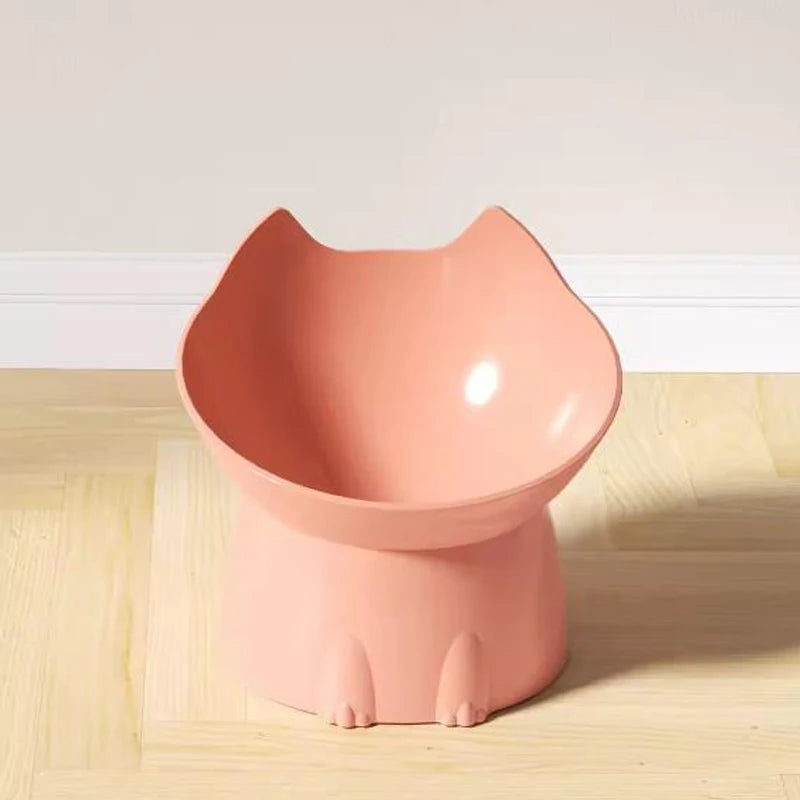 Bol Surélevé pour Chats – Design Haut avec Protection du Cou & Anti-Renversement