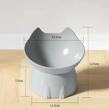 Bol Surélevé pour Chats – Design Haut avec Protection du Cou & Anti-Renversement
