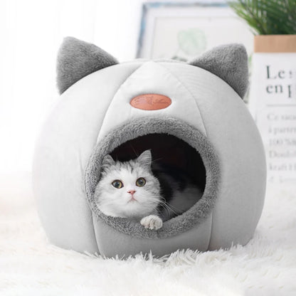 Lit Cocoon Douillet pour Chats – Nid Chaud & Confort d’Hiver