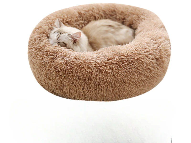 Nid Rond en Peluche Lavable pour Chats – Douillet & Chaleureux