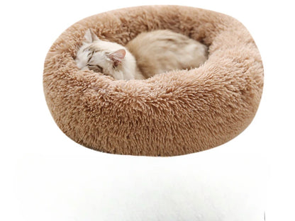 Nid Rond en Peluche Lavable pour Chats – Douillet & Chaleureux
