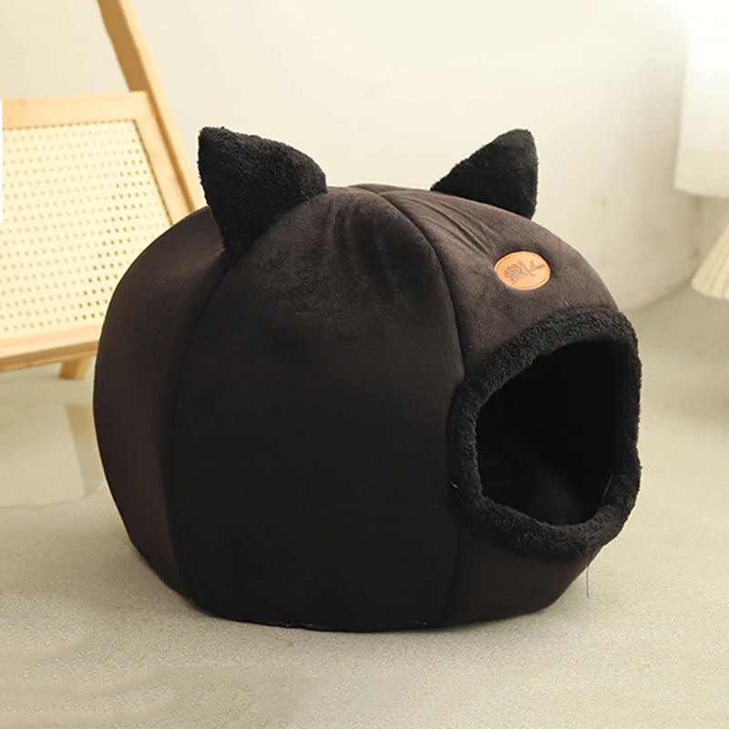Lit Cocoon Douillet pour Chats – Nid Chaud & Confort d’Hiver