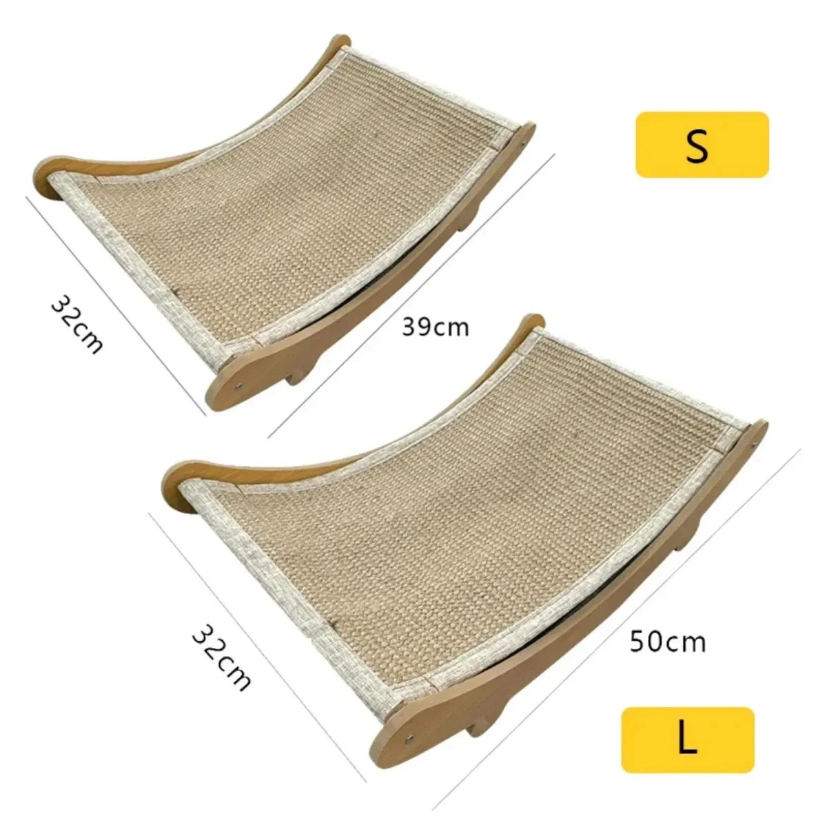 Planche à gratter pour chat en bois et sisal