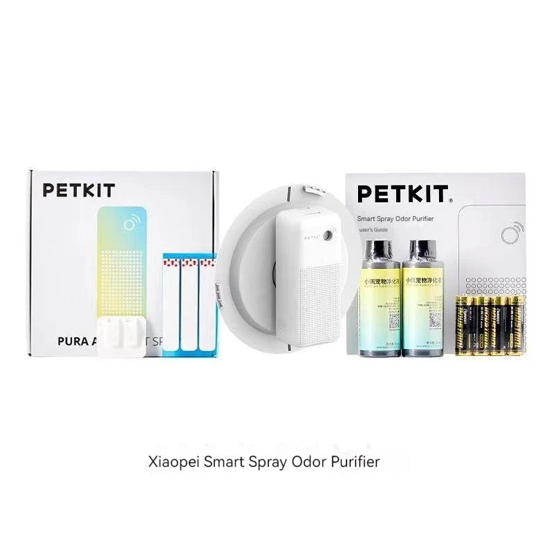 PETKIT PURA MAX bac à litière pour chat accessoires Original intelligent K3 éliminateur d'odeurs de pulvérisation N50 contrôle des odeurs de toilette pour chat nettoyage de l'air