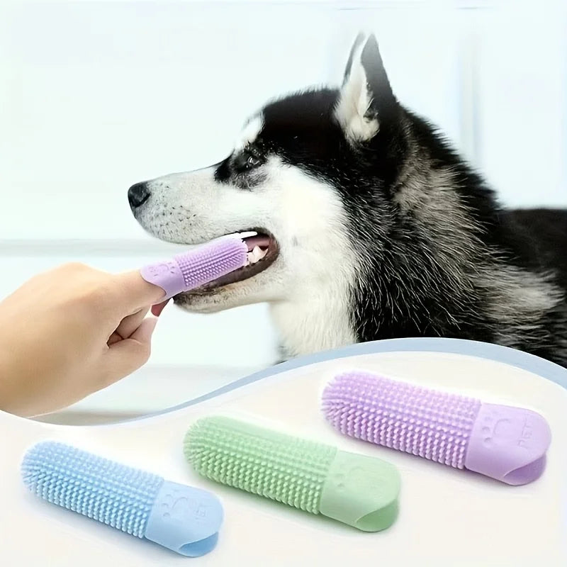 Brosse à dents 360° pour animaux