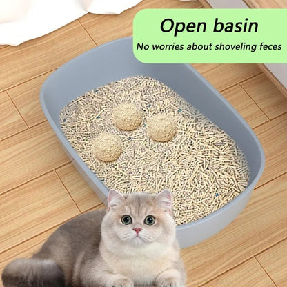 Bac à litière semi-fermé pour chat