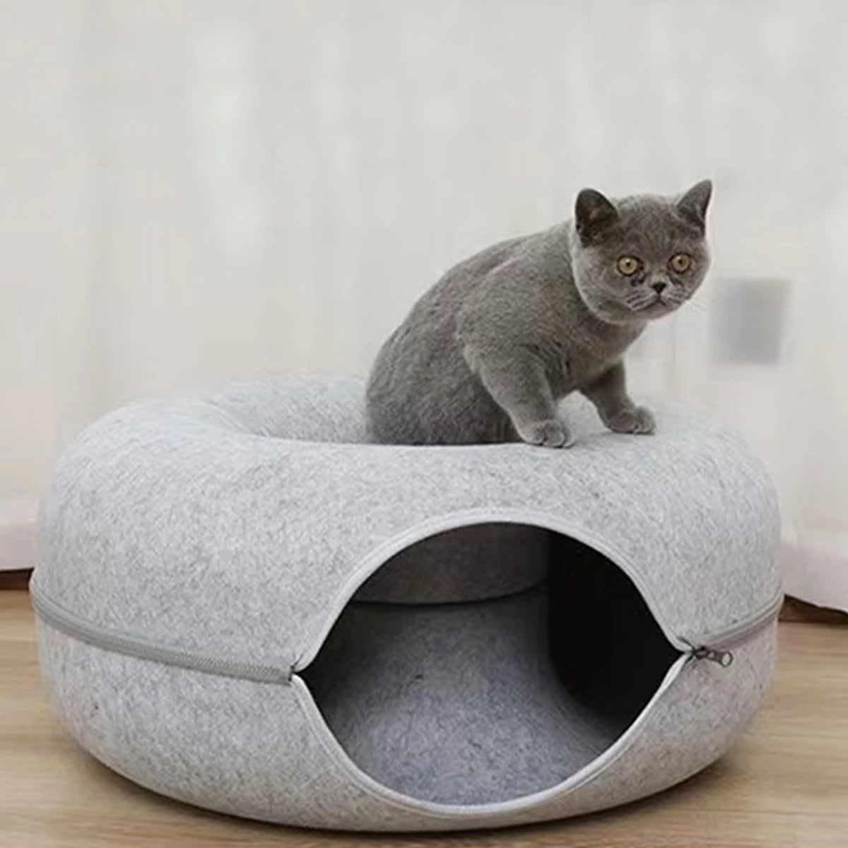 couchage pour chat tunnel